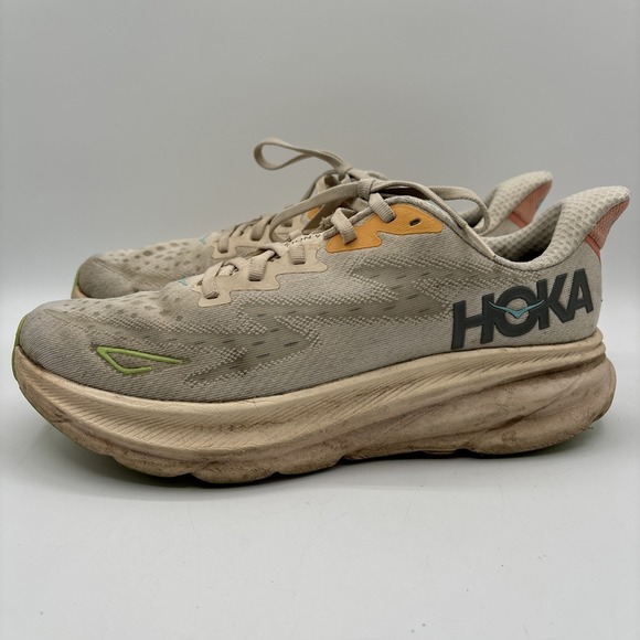 Hoka One One Clifton 9 Women's 9.5 B Vanilla/Astral 1127896 VLS Running Shoes - Picture 8 of 13
